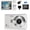 Silver, variant on 12MP 4K Digital Camera with 16X Zoom, 2.4" Screen, Autofocus FHD Video Vlog, Portable Travel Camera for Outdoor Holiday Birthday Gift (Black/Silver)