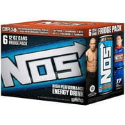 NOS Energy Drink, 12 Fl. Oz., 6 Count