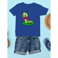 thumbnail image 3 of Green Caterpillar On Leaf T-Shirt Juniors -Image by Shutterstock,  Small, 3 of 4
