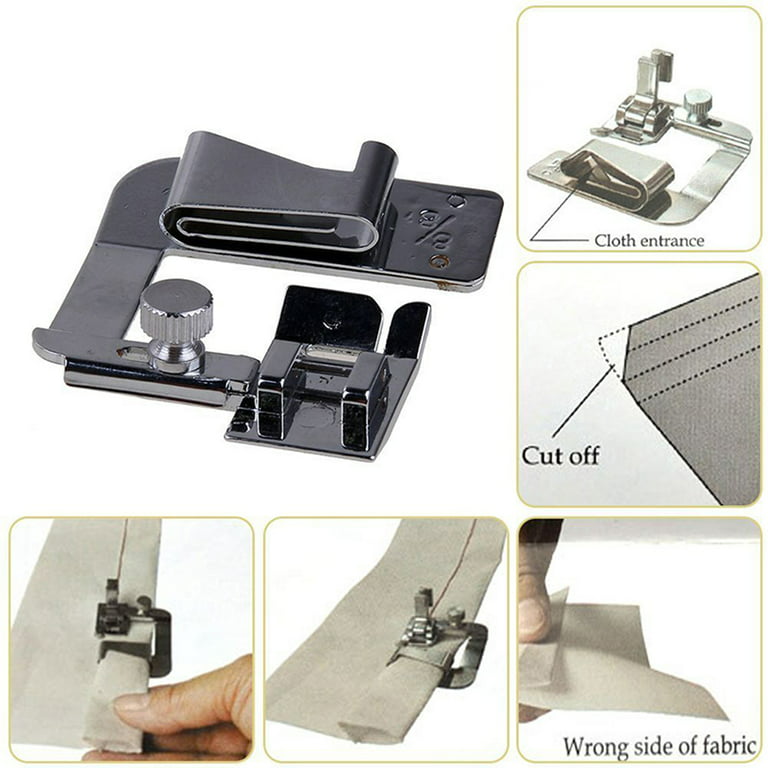Boundless® 3Pcs Household Hemming Cloth Strip Presser Foot Sewing Machine  Parts Hemmer Foot Rolled Hem