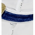 thumbnail image 2 of Nagina International Nautical Decorative White Blue Premium Ship Wheel With Accentuated Rope | Pirate's Wall Decor | Sea Gift (18 Inches), 2 of 6