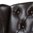 thumbnail image 6 of Home Square 30" Tufted Faux Leather Height Bar Stool in Vintage Brown - Set of 2, 6 of 11