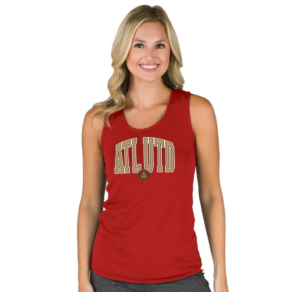 Women's Concepts Sport Red Atlanta United FC Marathon Racerback Scoop Neck Tank Top