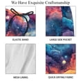 thumbnail image 4 of luoweisi Men's Beach Shorts Quick Dry Swim Trunks with Mesh Lining Galaxy XL, 4 of 5