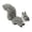 Grey, variant on Luolandi Artificial Squirrel Figurine Plastic Miniature Simulation Animal Ornament for Fireplaces Table Display Cabinets and Garden Decor White