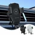 thumbnail image 1 of Cargador inalámbrico rápido de 15W • Soporte para teléfono giratorio a 360° • Interfaz tipo C • Universal para iOS y Android • ABS White, 1 of 9