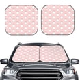 thumbnail image 2 of Xecao Cute Rabbit for Foldable Car Sun Shades (2-Pack) offer sun protection with an easy-fold design for convenient windshield shading., 2 of 7