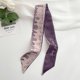 thumbnail image 1 of Pañuelo de seda pequeño y largo verde para mujer, lazo fino y angosto para el cabello, lazo para bolso, decoración, cinta de regalo, 1 of 6