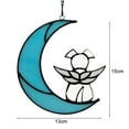thumbnail image 6 of Pendant Hanging Angel Dog Memorial Suncatcher Beautiful Sympathy Gift Rainbow Moon Dog Acrylic Beverage Suncatcher Ornaments for Dog Lovers, 6 of 8