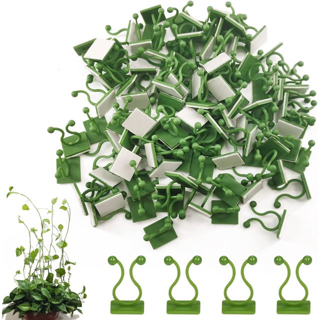 50 Piezas Clips de Soporte para Plantas Trepadoras Clips Autoadhesivos para Plantas, Clip de Gancho de Soporte para Plantas, Fijaciones de Pared para Plantas Trepadoras, para Enredaderas de Jardín, Decoración de Paredes de Plantas XianweiShao 8390614940949
