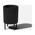 thumbnail image 1 of Veradek Mason Series Raised Demi 16" Planter with Stand Black/Black, 1 of 9