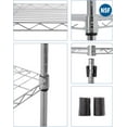 thumbnail image 6 of XYTREW Storage Shelves 2100Lbs Capacity, 6-Shelf on Casters 48" L×18" W×72" H Commercial Wire Shelving Unit Adjustable Layer Metal Rack Strong Steel for Restaurant Garage Pantry Kitchen, 6 of 14