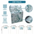 thumbnail image 6 of Coastal Seahorse Table Runner, Ocean Nautical Starfish Seashells Coral Washable Cotton Linen Table Runners 48 Inches Long, Dresser Scarf Runner for Nightstand/Coffee/End Tables 13''x48'', 6 of 8