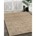 thumbnail image 3 of Ahgly Company Machine Washable Indoor Round Contemporary Dark Almond Brown Area Rugs, 4' Round, 3 of 7