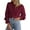 Red1, variant on Seductiva Women's Dress Shirts Long Sleeve Women Women's Casual Lace Blouse Long Sleeve Button Up Shirts Tops Fall Fashion Clothes Wrinkle-Free Solid Work Blouse Lightweight Soft