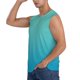 thumbnail image 3 of Balery Teal Turquoise Camisetas sin mangas para hombre, absorbe la humedad y protege contra el mal olor.-Medium, 3 of 7