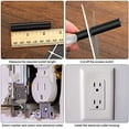 thumbnail image 3 of 24 Pcs Outlet Spacers Electrical Outlet Box Extender Kit Includes 12 Switch and 12 Pcs 6-32 x 1-1/2 Inches Thread Flat Head Device Mounting Long Screws for Fix Wonky and Sunken(Black), 3 of 6