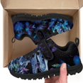 thumbnail image 4 of Pointodoor Blood Skull Shoes for Boys Size 12.5 Little Kid Single Buckle Sneakers School Sport Athletic Knitted Mesh Shoe Lightweight Running Walking Casual Shoes, 4 of 7