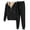 Black 2 pieces outfits, variant on Usmixi Holiday Coat Sets for Women Womens 2 Pieces Plus Size Outfit Winter Open Zip Warm Fleece Lined Hooded Coat and Drawstring Jogger Pant Tracksuit Lounge Sets with Pocket up to 60% off