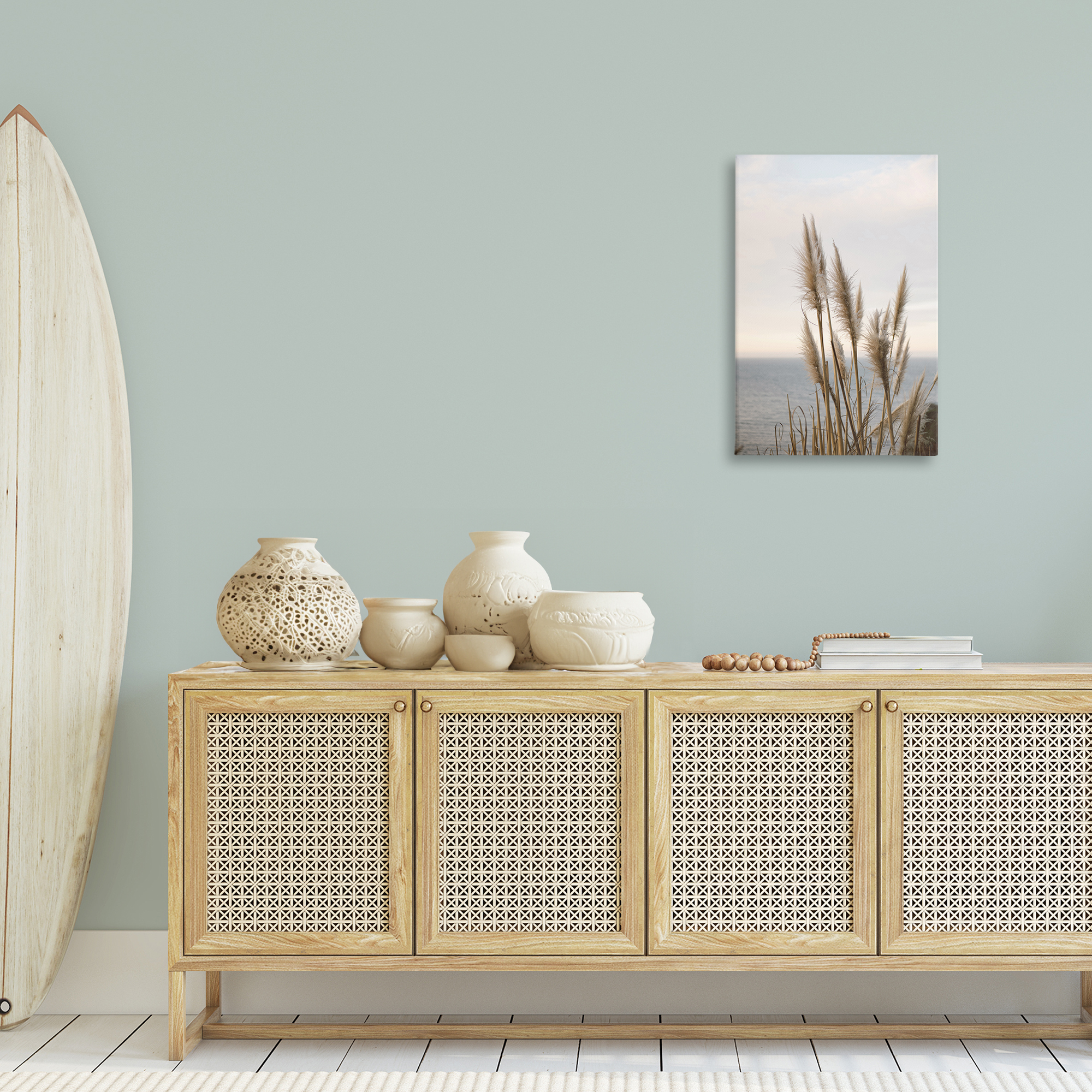 Stupell Industries Nautical Cove Grasses Nautical & Beach Photography Wrapped Canvas Art Print Wall Art, 20 x 30
