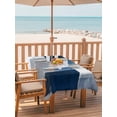 thumbnail image 2 of 54x80 Inch Outdoor Tablecloth with Umbrella Hole Zipper Rectangle Abstract Blue Rectangular Tablecloths Outside Waterproof Vintage Grey White Mottled Paint Art Patio Table Cover for Picnic Party, 2 of 8