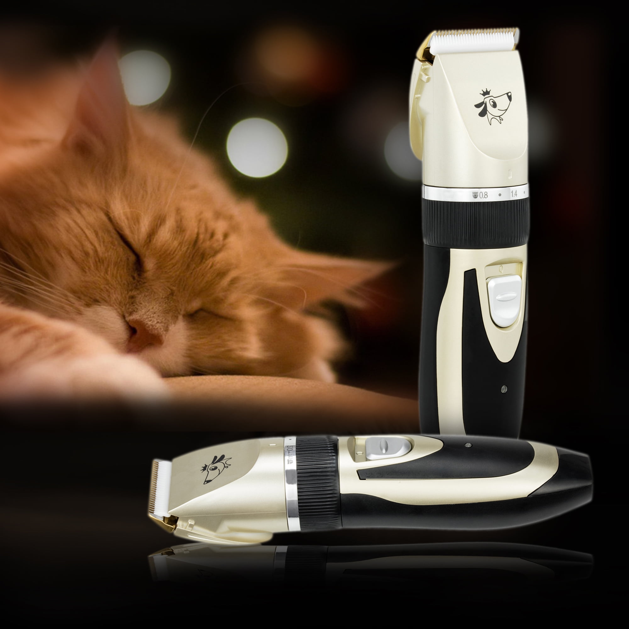 Pet Shaver Clippers Low Noise Rechargeable Cordless Electric Quiet Hair