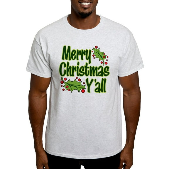CafePress - MERRY CHRISTMAS Y'all Men's Value T Shirt - Men's Classic Graphic T-Shirt