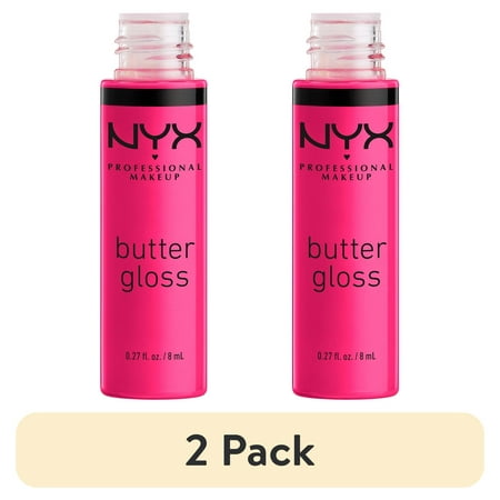 (2 pack) NYX Professional Makeup Butter Gloss Non-Sticky Lip Gloss Summer Fruit 0.27 Oz