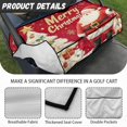thumbnail image 5 of SEANATIVE Merry Christmas Golf Cart Seat Covers Santa Claus Golf Cart Cover with Pockets Breathable Golf Cart Cushion Cover Fits for Club Car and More 2 Person Seats Golf Carts Easy to Install, 5 of 7