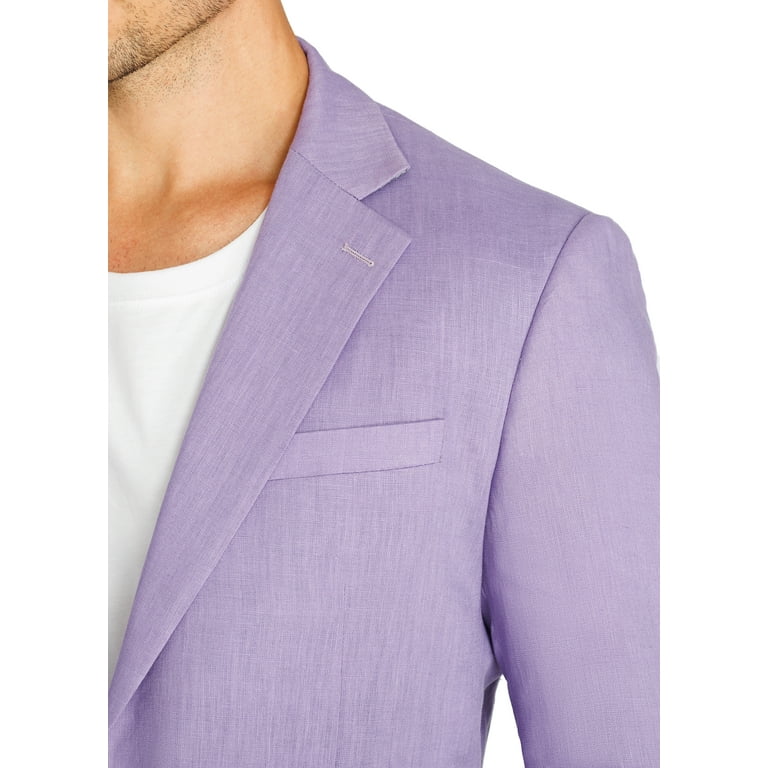 1PA1 Men's Linen Blend Slim Fit Suit Jacket, 2-Button, Dark Purple, Size M - Walmart.com 1PA1 Men's Linen Blend Slim Fit Suit Jacket, 2-Button, Dark Purple, Size M - Walmart.com