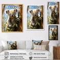 thumbnail image 4 of Designart "Observing Koala amidst Eucalyptus Trees I" Animals Canvas Wall Art - Traditional Grey Koala Entryway Wall Art, 4 of 6