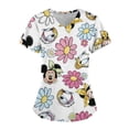 thumbnail image 2 of Mickey Mouse Disney Cuello en V Salón de belleza Médico de mascotas 2024 Uniforme de enfermera superior Top de mujer 2023 Ropa de enfermería de bolsillo Hospital, 2 of 5
