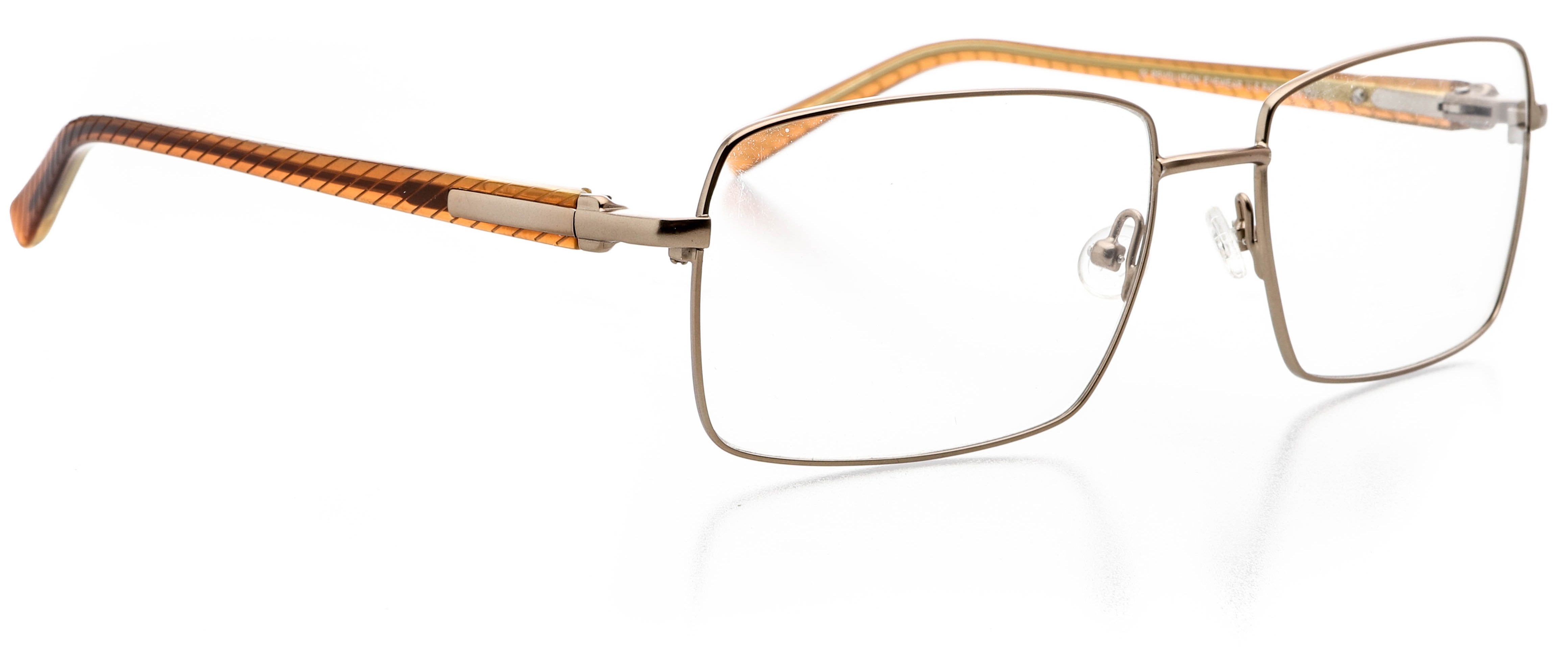 Optical Eyewear Square Shape, Metal Full Rim Frame Prescription
