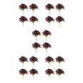 thumbnail image 3 of Guardoinrt 4pcs Good Hand Feeling Artificial Flowers With Good Texture For Sensory Delight For DIY Silk Home Decoration Party Decor Red 5Set, 3 of 6