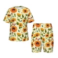 thumbnail image 1 of Fotbe Sunflowers And Butterflies Pijama Estampada de 2 Piezas para Niños – Ropa de Dormir de Manga Corta Cómoda para Niños y Niñas, Camiseta y Shorts de Algodón-3X-Large, 1 of 6