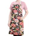 thumbnail image 5 of Pioneer Flower Floral Print Pattern Apron-Garden Aprons for Women with Pockets-Cotton Linen Waterproof Kitchen Cooking Gardening Aprons Adjustable for Kitchen,Cooking,BBQ and Salon 33x27 Inch, 5 of 7
