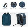 thumbnail image 4 of Mosiso Waterproof Camera Backpack for Canon/Nikon/Sony,15-16 inch DSLR/SLR/Mirrorless Camera Bag Symmetric Geometric Hard Shell with Tripod Holder,Teal Green, 4 of 7