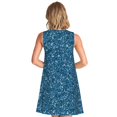 thumbnail image 2 of Bixox Robe Sans Manches à Paillettes Bleues pour Femmes avec Poches, Robe Décontractée Longueur Genou pour l'Été-Petite, 2 of 7