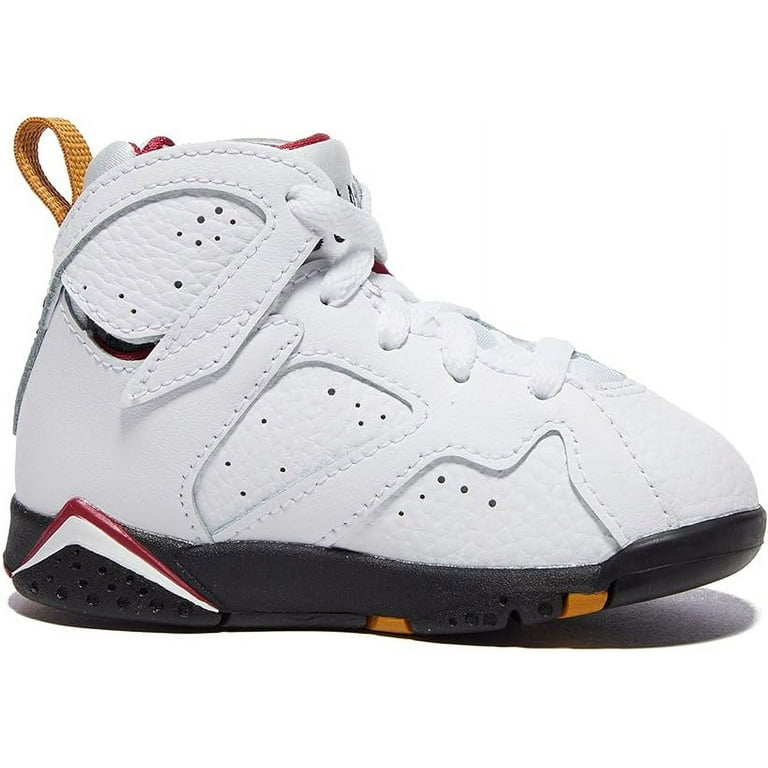 Nike Jordan 7 Retro Infant Toddler Shoes Size 10 Color White Black Cardinal Red Walmart