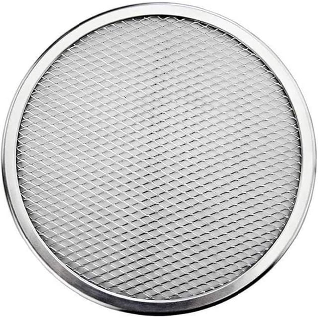 22 Inch Aluminum Pizza Screen - Commercial Grade Pizza Screen - Round Non-stick Mesh Pizza Screen Pan Baking Tray Bakeware Tool