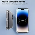 thumbnail image 4 of Funda de lujo transparente a prueba de golpes para iPhone 15 14 13 12 16 Pro Max Funda de teléfono en iPhone 13 12 Mini X XR XS 7 8 Plus se Funda trasera, 4 of 4