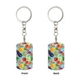 thumbnail image 2 of Goofa Vegetable (2) Printed Rectangular Metal Keychain Bag Charm Floral Charm for Purse Keys Metal Keyring Gift for Women Accessories, 2 of 7
