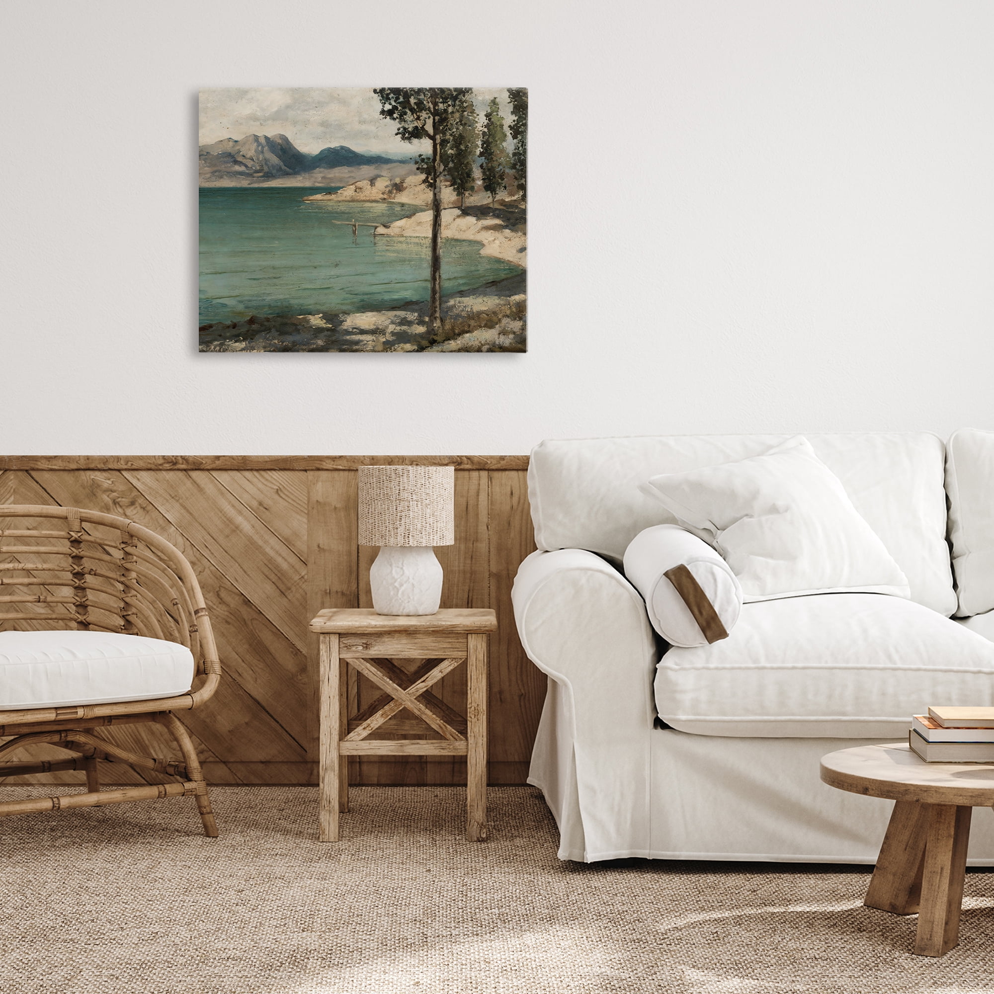 Stupell Industries Tranquil Shore with Trees Canvas Wall Art, design by Arlington Prints