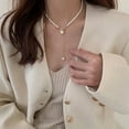 thumbnail image 3 of Collier Cœur en Perles - Collier Amour Goutte d'Huile, 3 of 6