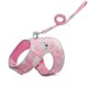 thumbnail image 1 of Correa para mascotas, arnés de pecho cómodo tipo chaleco anti-patadas para gatos, chaleco ajustable de malla suave reflectante para mascotas (Rosa S), 1 of 5
