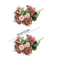 thumbnail image 3 of SLYNSHome 2Pcs Bouquets Artificial Rose Flowers Hot Pink Vintage Fake Silk Mini Rose Flower for Wedding Bridal Home Decor Floral Centerpiece Arrangement Decoration, 3 of 7