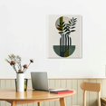 thumbnail image 3 of ARISTURING  Boho Wall Decor Sage Green Leaves Wall Art Mid Century Wall Decor Modern Abstract Geometric Plant Canvas Wall Art Dark Green Boho Wall Art Prints, 3 of 5