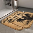 thumbnail image 2 of 1pc Black Cat with Bat Wings Absorbent Non-Slip Bathroom Thickened Flannel Rug Decor,Soft,Quick Drying,Suitable For Indoor/outdoor Use,Bathrooms,Bedrooms,Kitchens,Terrace,Laundry Rooms,16"x24", 2 of 9