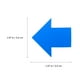 thumbnail image 5 of EeaseMX 50 pegatinas de flecha azul autoadhesivas de advertencia para suelo y pared., 5 of 7