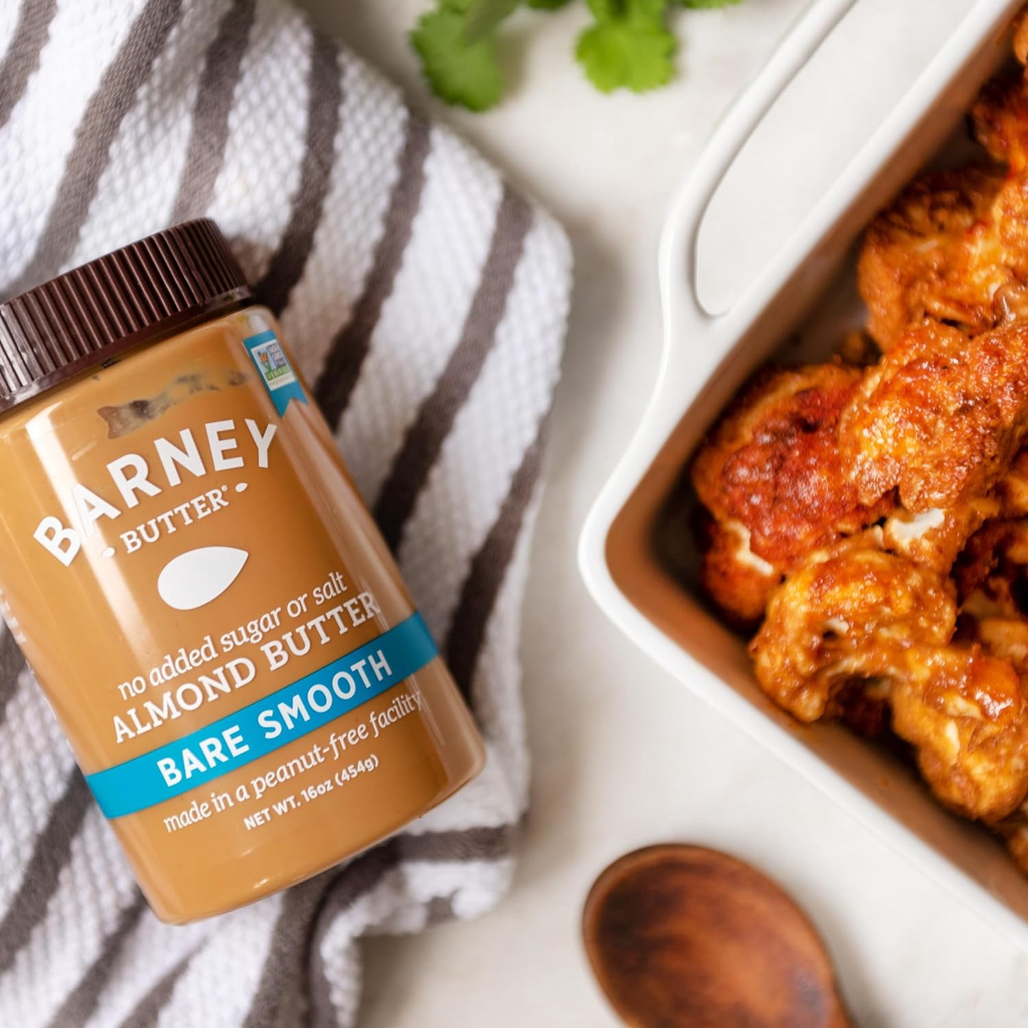 Pack of 6, Barney Butter Bare Smooth Almond Butter, 16 oz